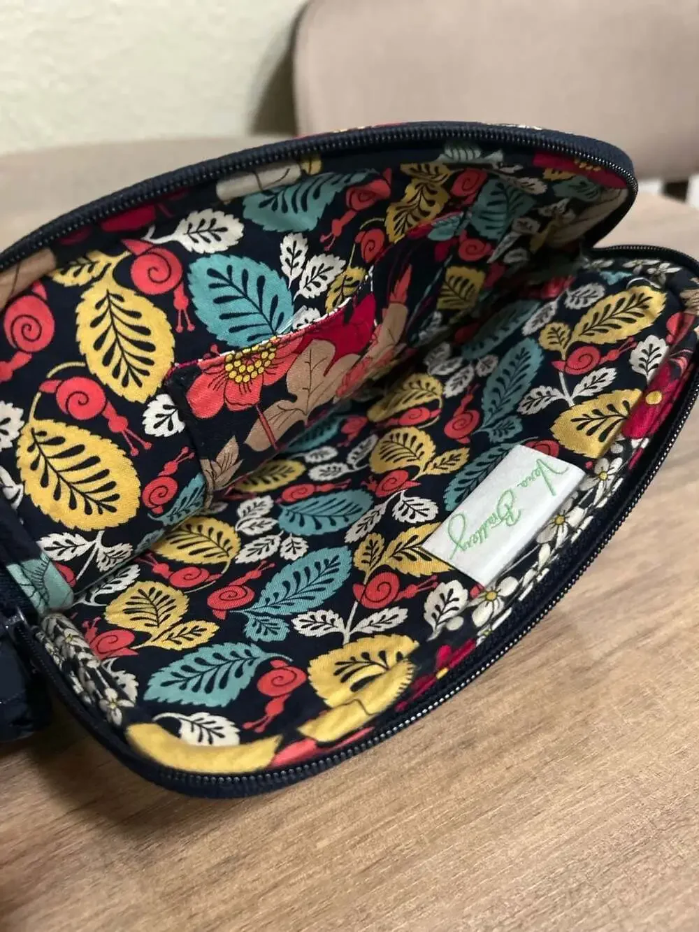 Vera Bradley Quilted Padded Tablet/Laptop Sleeve in Happy Snails Pattern